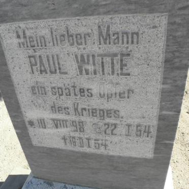 WITTE Paul 1898-1954