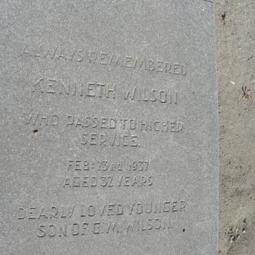 WILSON Kenneth -1937