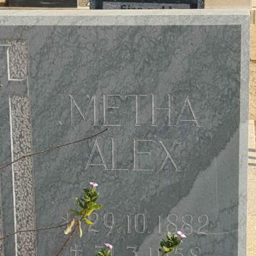ALEX Metha 1882-1958