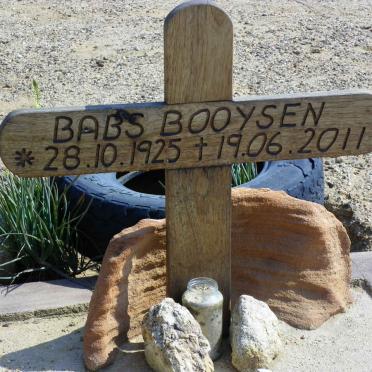BOOYSEN Babs 1925-2011