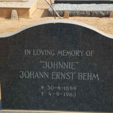 BEHM Johann Ernst 1889-1963