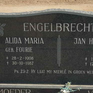 ENGELBRECHT Jan Hendrik 1899-1976 &amp; Alida Maria FOURIE 1908-1987