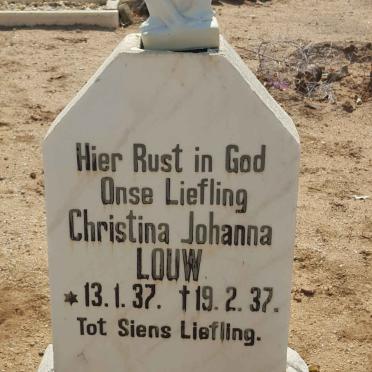 LOUW Christina Johanna 1937-1937