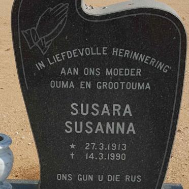 MARAIS Susara Susanna 1913-1990