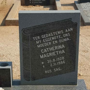 MALAN Catherina Magrietha 1928-1986