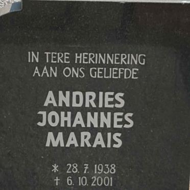 MARAIS Andries Johannes 1938-2001