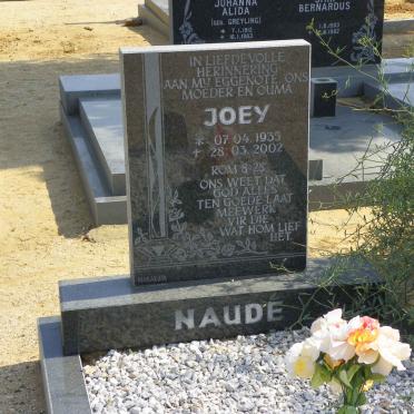 NAUDE Joey 1935-2002