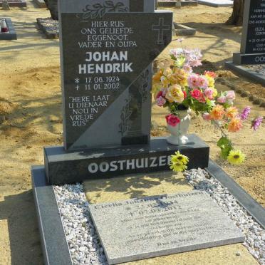 OOSTHUIZEN Johan Hendrik 1924-2002 &amp; Cicelia Johanna 1934-2012