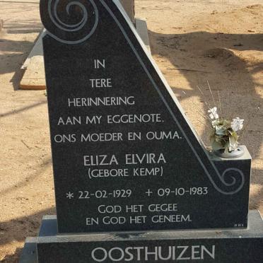 OOSTHUIZEN Eliza Elvira nee KEMP 1929-1983