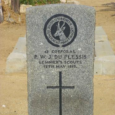 PLESSIS P.W.J., du -1915