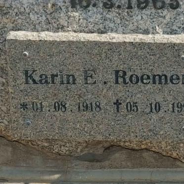 ROEMER Karin E. 1918-1994