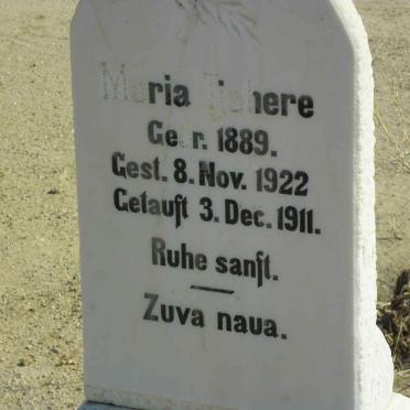 TJAHERE Maria 1889-1922