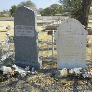 PIIRAINEN Andreas 1840-1910 &amp; Matilda S. 1840-1881 :: PIIRAINEN Emma -1881