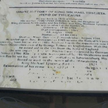 TJISESETA Michael 1872-1924