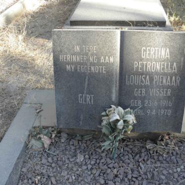 PIENAAR Gertina Petronella Louisa nee VISSER 1916-1970