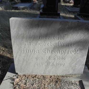 EHRENPFORDT Anna 1886-1960