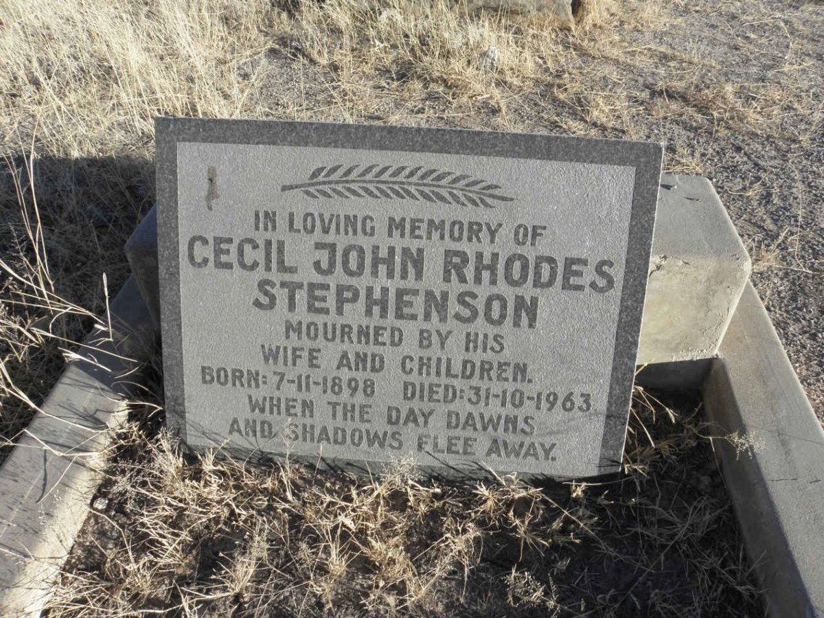 STEPHENSON Cecil John Rhodes 1898-1963