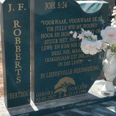 ROBBERTS J.F. 1927-1996