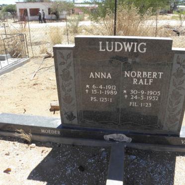 LUDWIG Norbert Ralf 1905-1952 &amp; Anna 1912-1989