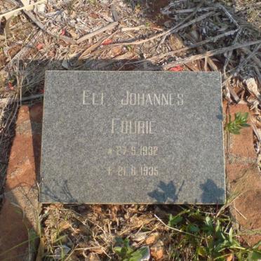 FOURIE Eli Johannes 1932-1935