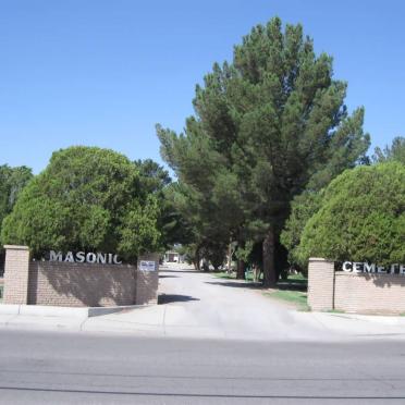 United States of America, NEW MEXICO, La Cruces, Masonic cemetery