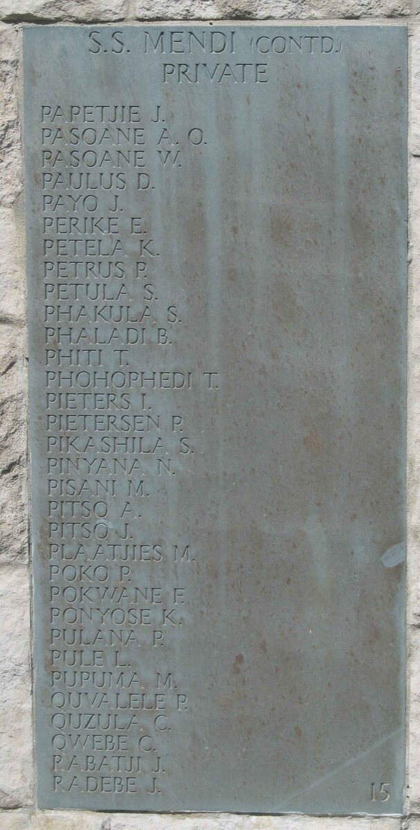 Wall Panel 15: S.S. MENDI continued