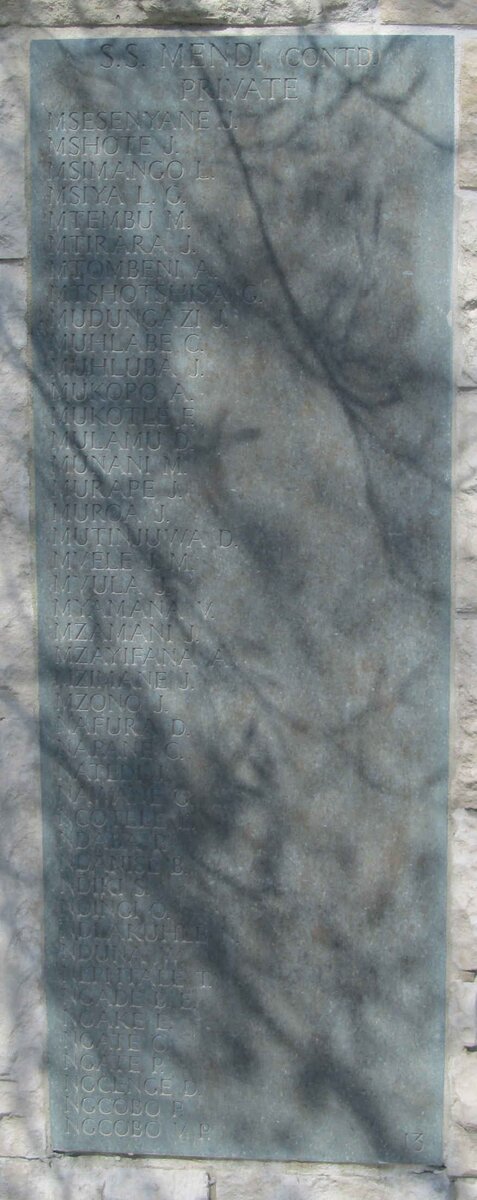 Wall Panel 13: S.S. MENDI continued