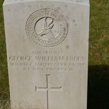 EBDEN George William -1916