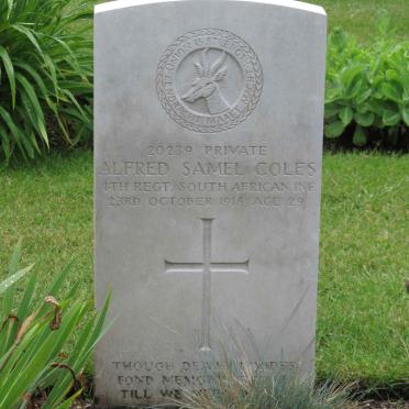 COLES Alfred Samel -1918