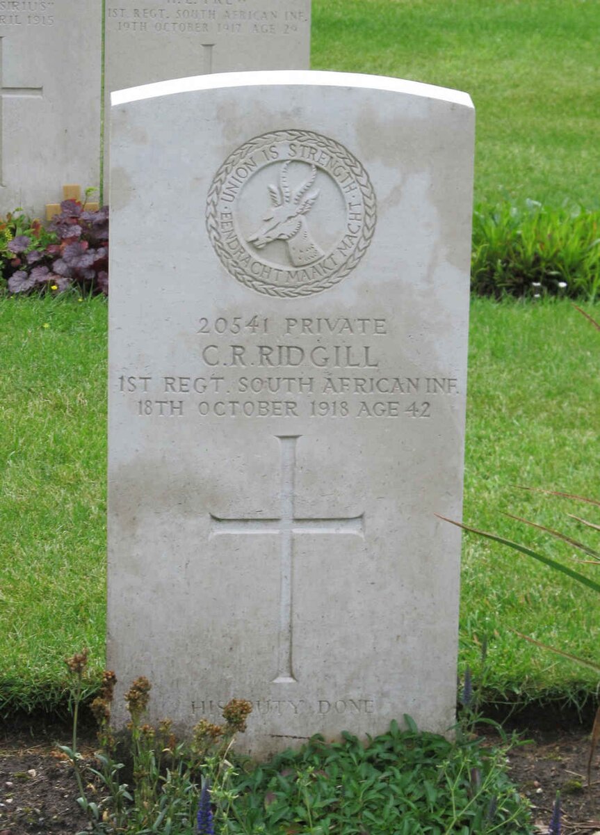 RIDGILL C.R. -1918