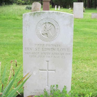 LOWE Ernest Edwin -1917