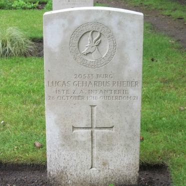 RHEDER Lucas Gehardus -1918