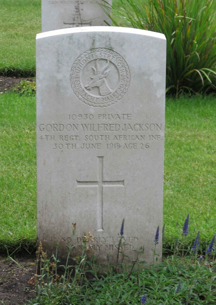 JACKSON Gordon Wilfred -1918