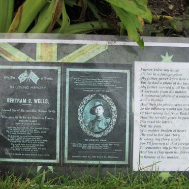 WELLS Bertram C. -1917