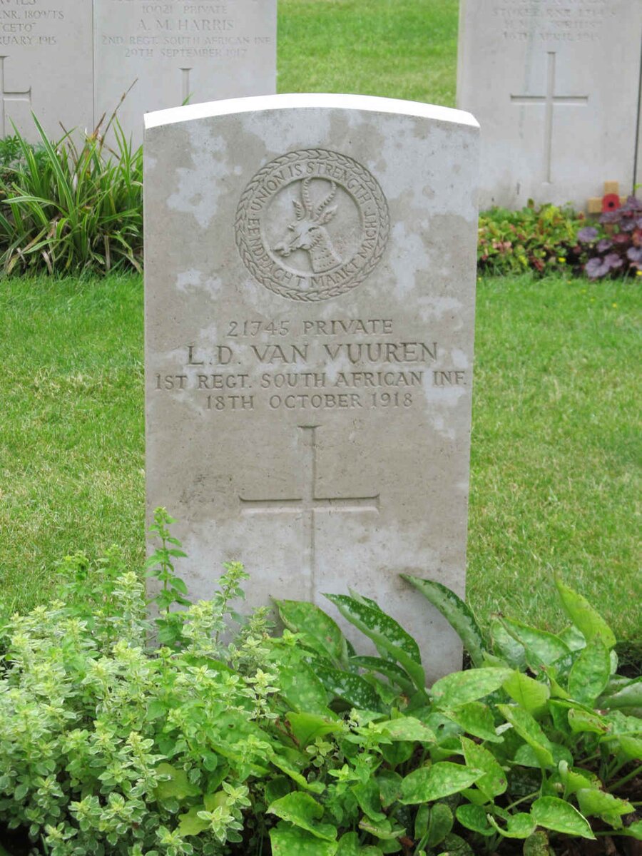 VUUREN L.D., van -1918