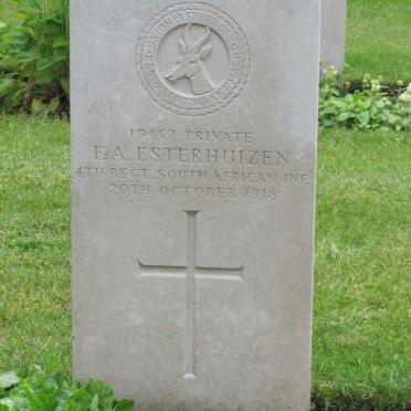 ESTERHUIZEN F.A. -1918
