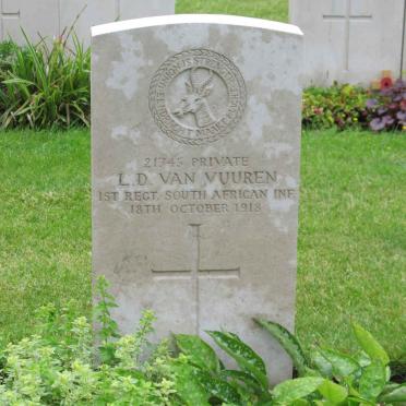 VUUREN L.D., van -1918