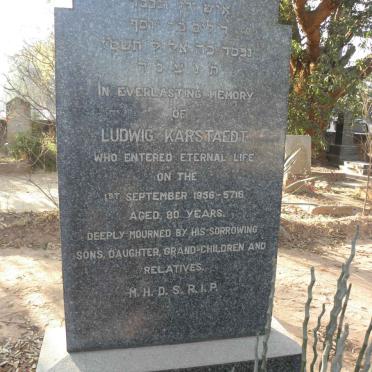 KARSTAEDT Ludwig -1956 (-5716)