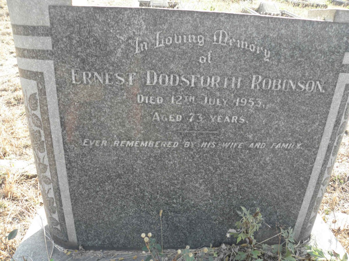 ROBINSON Ernest Dodsforth -1953