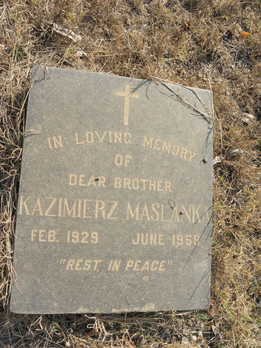 MASLANKA Kazimierz 1929-1958