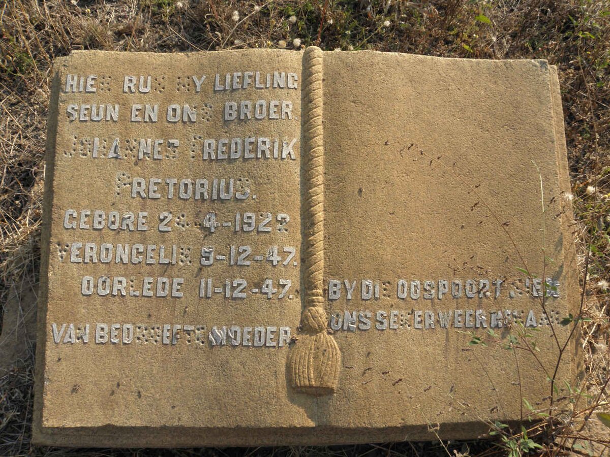 PRETORIUS Johannes Frederik 1922-1947