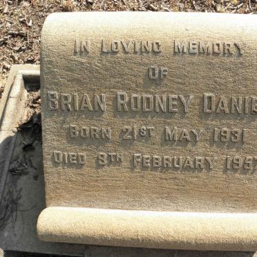 DANIEL Brian Rodney 1931-1957