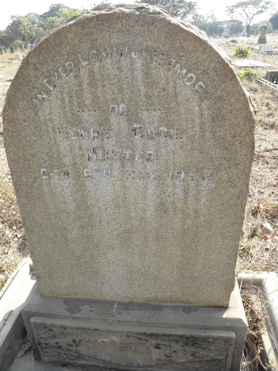 NUTTER Henry Cecil -1942