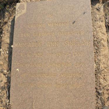 SINCLAIR Margaret Ann 1935-1957