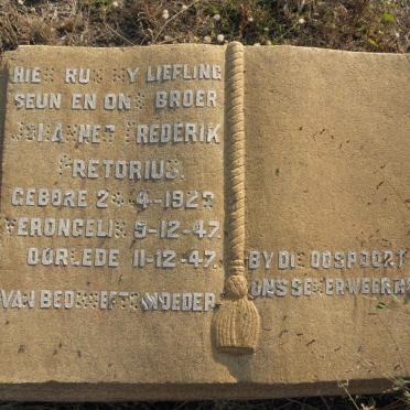 PRETORIUS Johannes Frederik 1922-1947