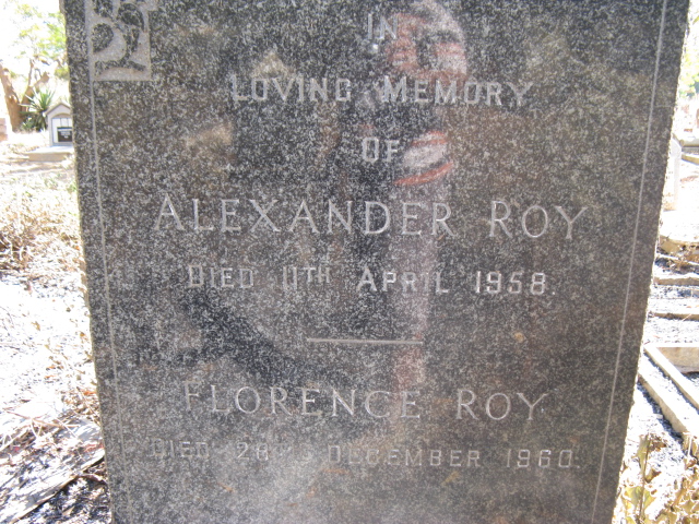 ROY Alexander -1958 &amp; Florence -1960