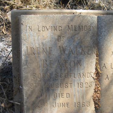 BEATON Irene Walker 1923-1963