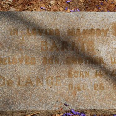 LANGE Barnie, de 1925-1964