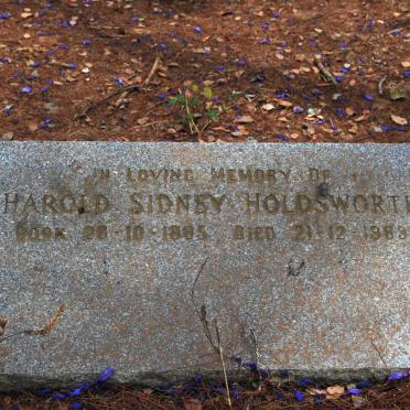 HOLDSWORTH Harold Sidney 1885-1969