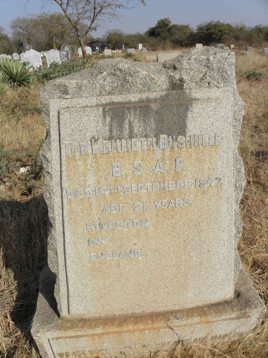 BUSHNELL Kenneth -1942